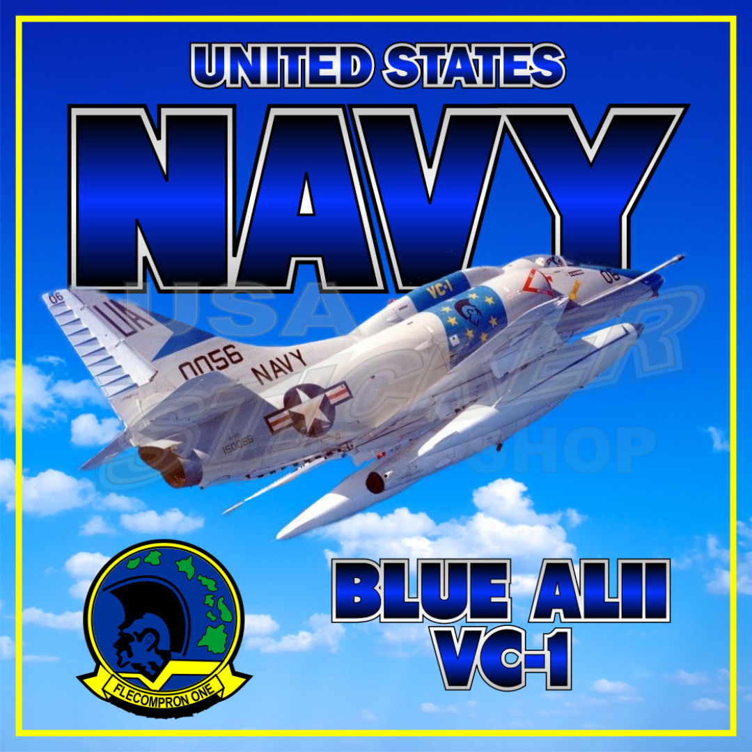 STICKER USN VC   1 Blue Alii